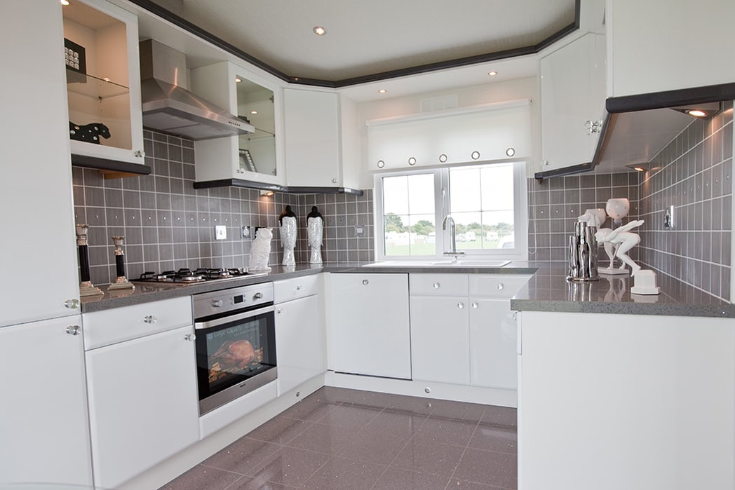Kitchen in the Stately Albion Crystal home